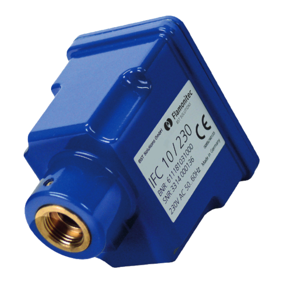 BST Flamonitec IFC Series Operating Manual