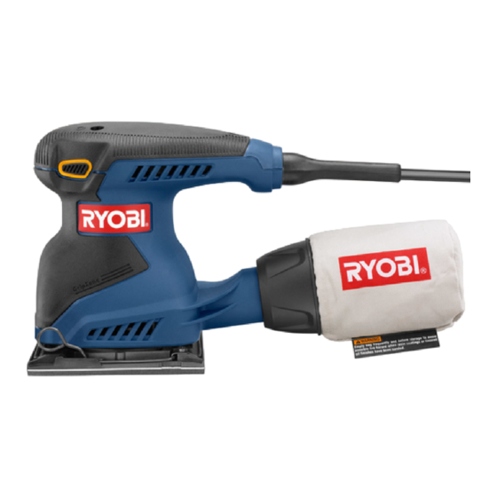 Ryobi S652D Sheet Sander Manuals