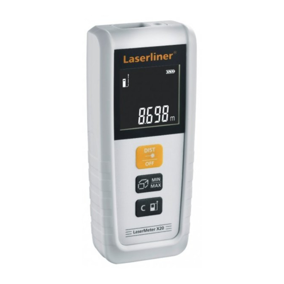LaserLiner LaserMeter X20 Manual