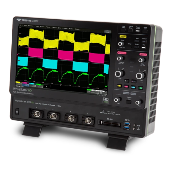 Teledyne Lecroy Everywhereyoulook WaveSurfer 4000HD Quick Start Manual