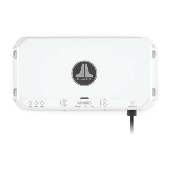 JL Audio MV1000/1 Connection Manual