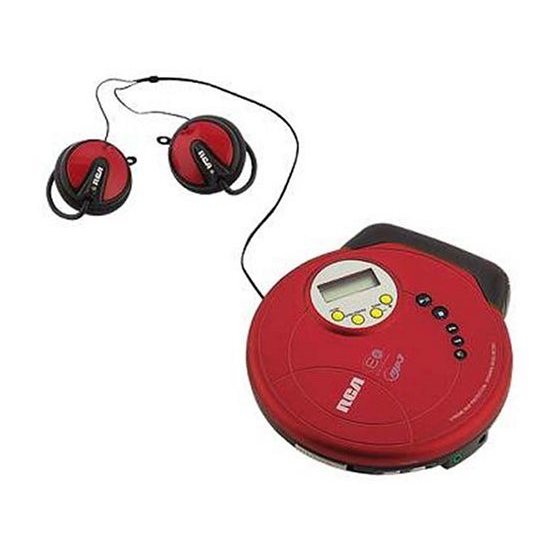 RCA RP2520 - RP CD / MP3 Player User Manual