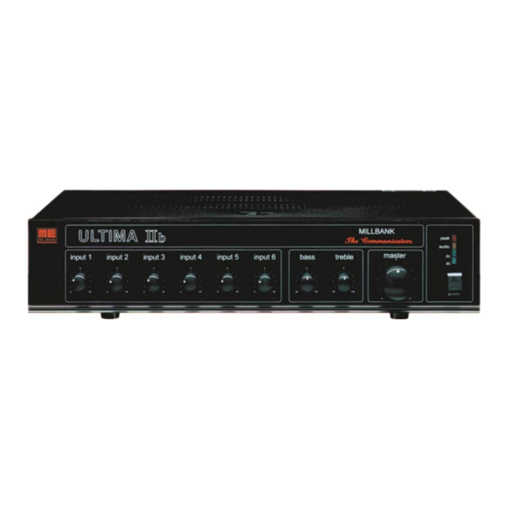Millbank ULTIMA II XK60 Installation Manual