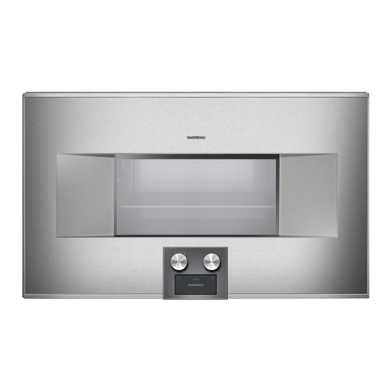 Gaggenau BS 485 6 Series Installation Instructions Manual