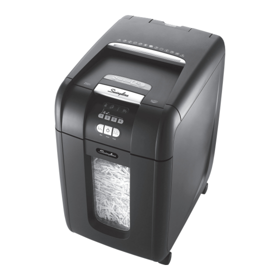 Swingline Stack-and-Shred 250X60x Instruction Manual