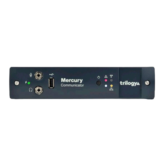 Clear-Com trilogy Mercury Quick Start Manual