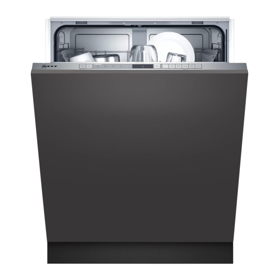 NEFF S353ITX05G Integrated Dishwasher Manuals