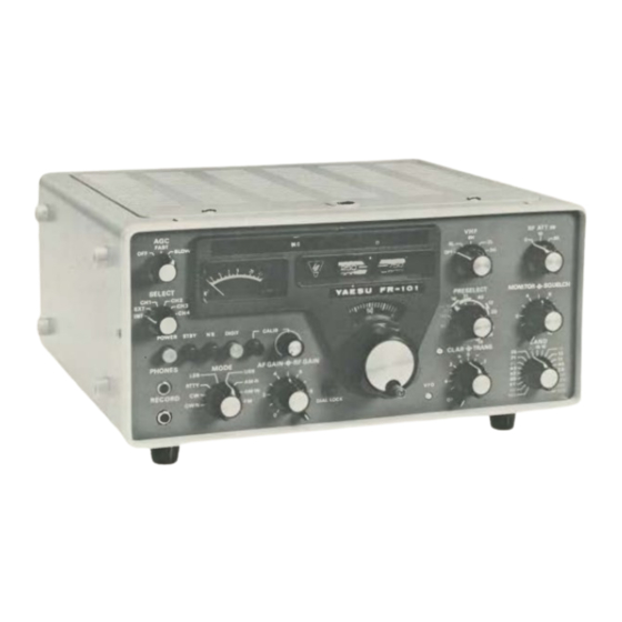 Yaesu FR-101 Manual