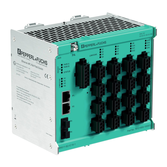 Pepperl+Fuchs ARS B2 IC Series Hardware Manual