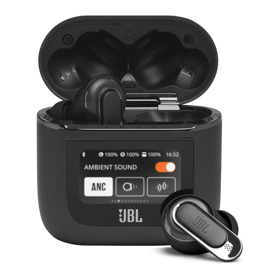 JBL Harman Tour Pro 2 - True Wireless Earbuds Quick Start Guide