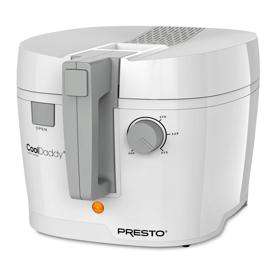 Presto CoolDaddy 05443 - Cool-Touch Deep Fryer Manual