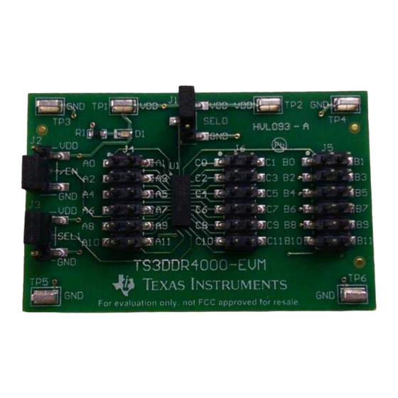 Texas Instruments TS3DDR4000 EVM User Manual