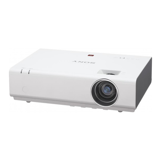 Sony VPL-EW276 Quick Reference Manual