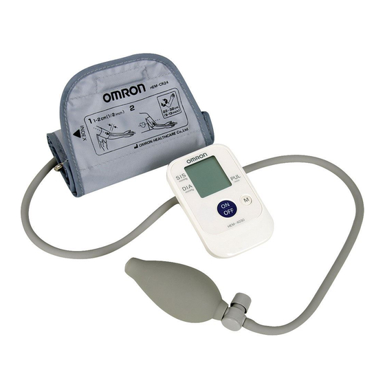 Omron HEM-4030 Instruction Manual