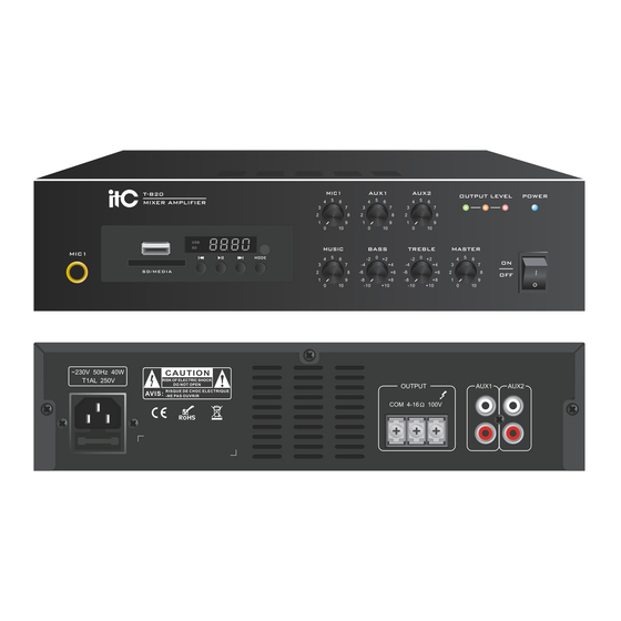 ITC T-B20 Operation Manual