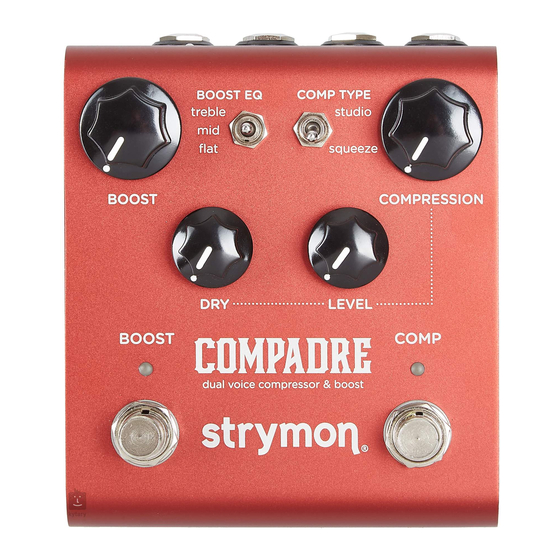 Strymon COMPADRE Dual Voice Compressor Manuals