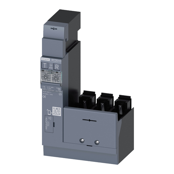 Siemens RCD310 Series Manuals