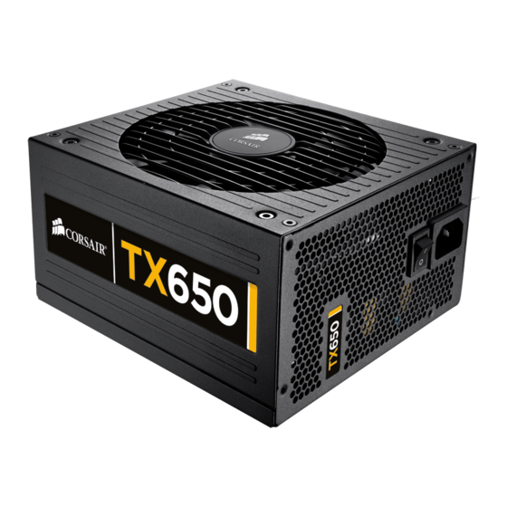 Corsair TX650W User Manual