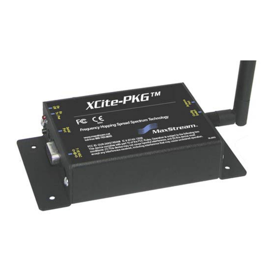 MaxStream 9 XCite- PKG- R XC09-009PKC-R Series Manual