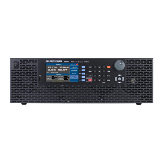 BK Precision 9830B Series User Manual
