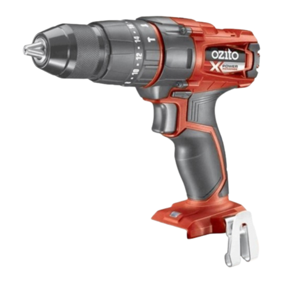 User Manuals: Ozito Power Xchange PXHDS-301 Combi Drill