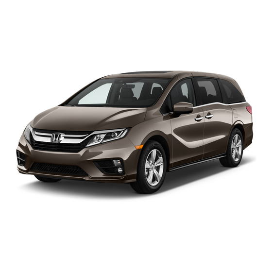 Honda ODYSSEY 2019 Owner's Manual