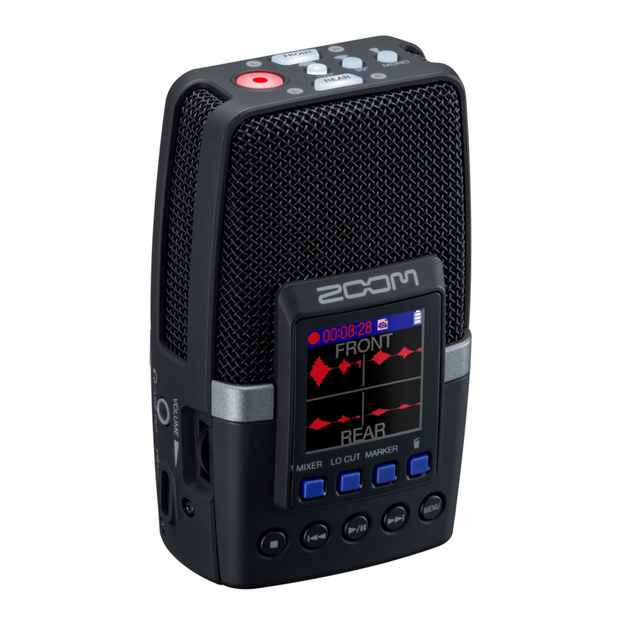 ZOOM H2essential Manual