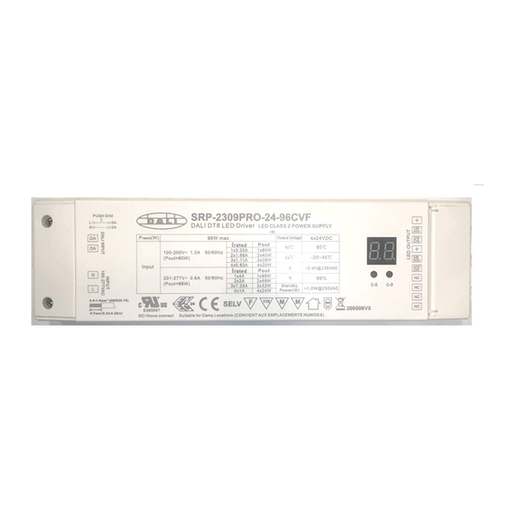 Sunricher SRP-2309PRO-24-96CVF Instructions