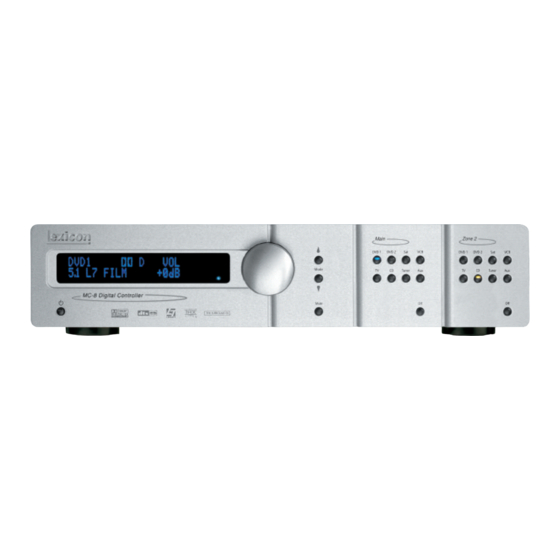 Lexicon MC-8 Specifications