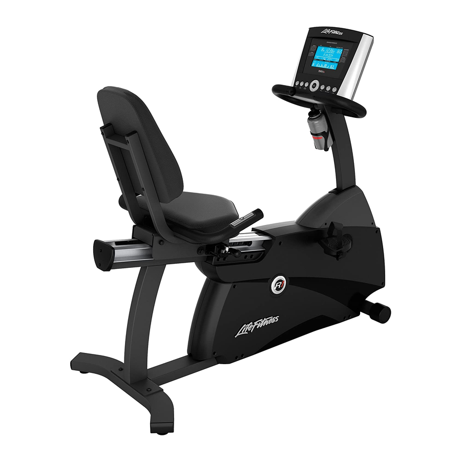 Life fitness exercise bike manual on sale