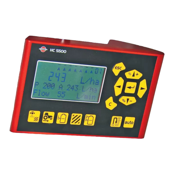 Hardi HC 5500 Quick Manual