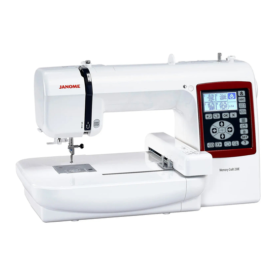 Janome MC230E Service Manual