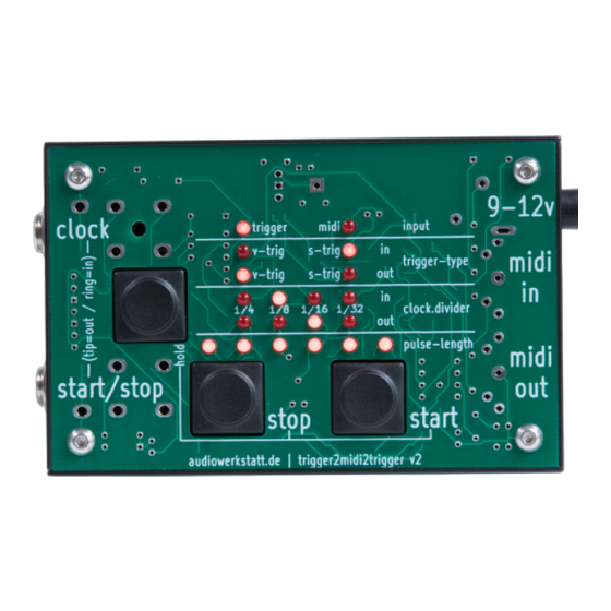 audiowerkstatt midi-restarter v2 Quick Start Manual