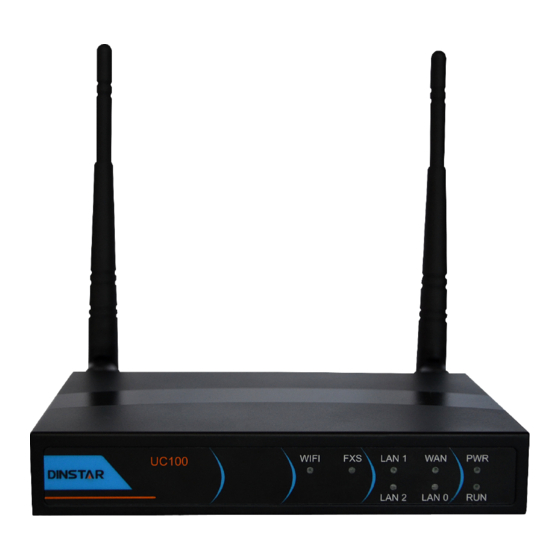 Dinstar UC100-1S1O Quick Installation Manual