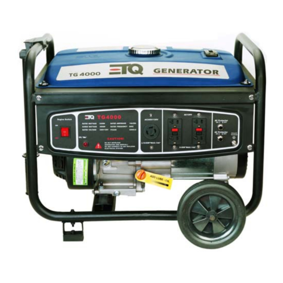 ETQ TG4000 Owner's Manual