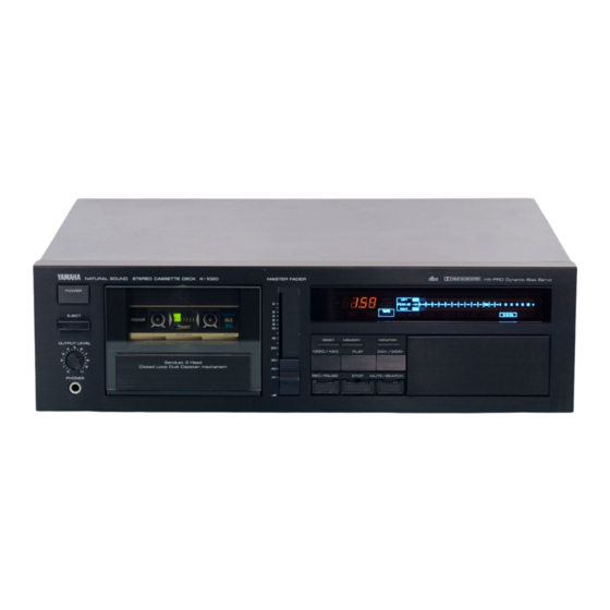 Yamaha K-1020 Owner's Manual