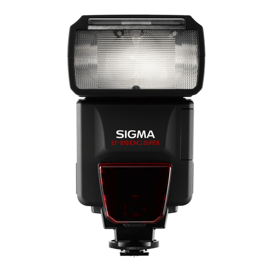 Sigma EF-610 - EO-ETTL II Instructions Manual