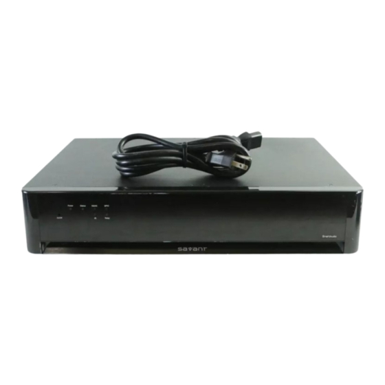 Savant SmartAudio SSA-3000 Quick Reference Manual