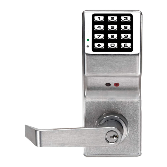 Alarm Lock DL2800 Programming Instructions Manual
