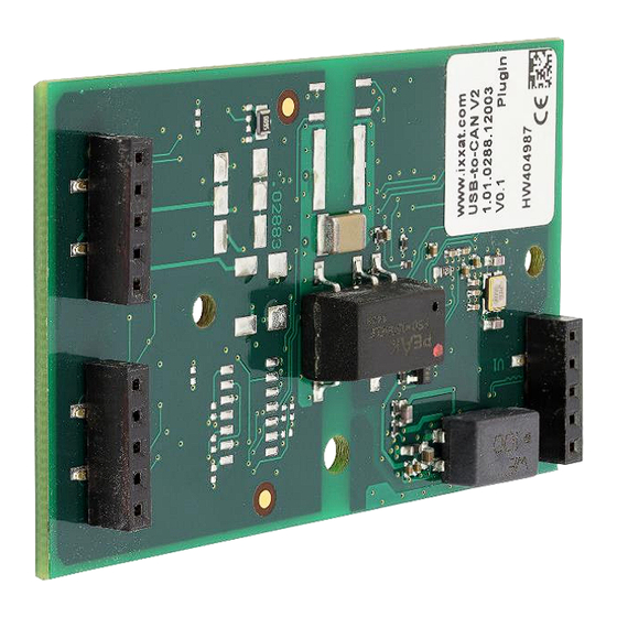 IXXAT USB-to-CAN V2 Hardware Manual