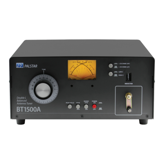 Palstar BT1500A Technical Manual