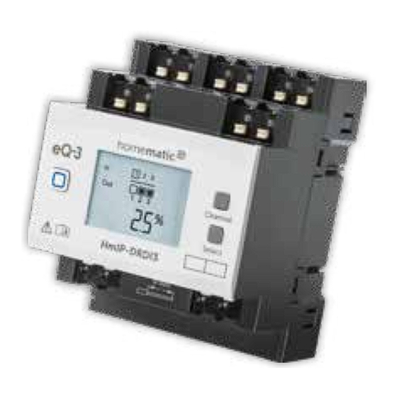Homematic IP HmIP-DRDI3 Installation And Operating Manual