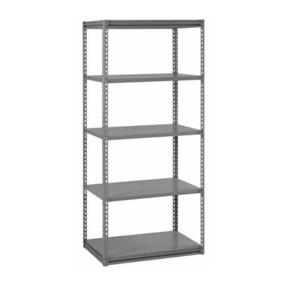 Tennsco Z-Line Steel Shelf Unit Assembly Instructions/Parts Manual