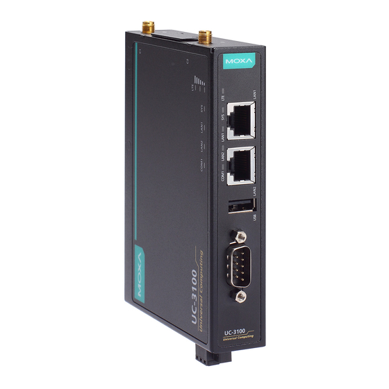 Moxa Technologies UC-3100 Series Quick Installation Manual