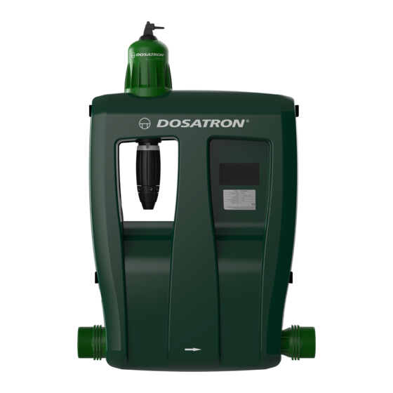 dosatron GREEN LINE D30 GL Quick Start-Up