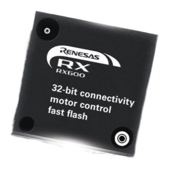 Renesas RX600 Series User Manual