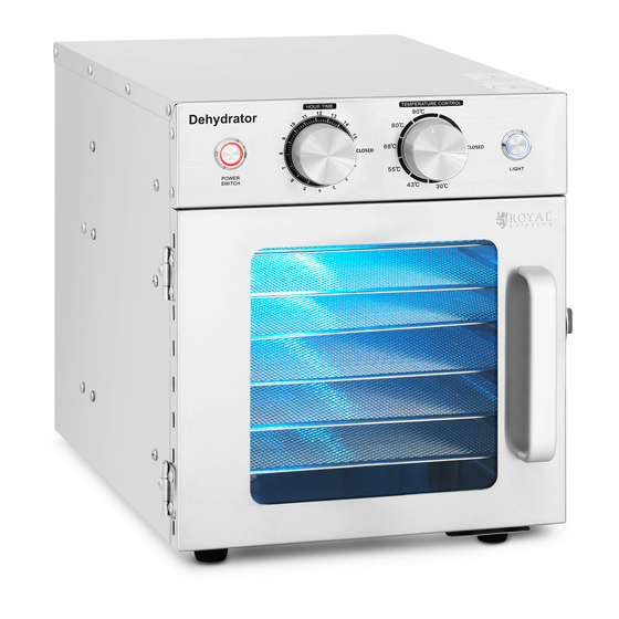User Manuals: Royal Catering RCDA-15S Food Dehydrator