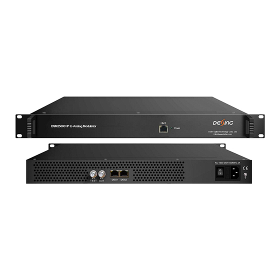 User Manuals: Dexin DSM2500C IP Analog Converter