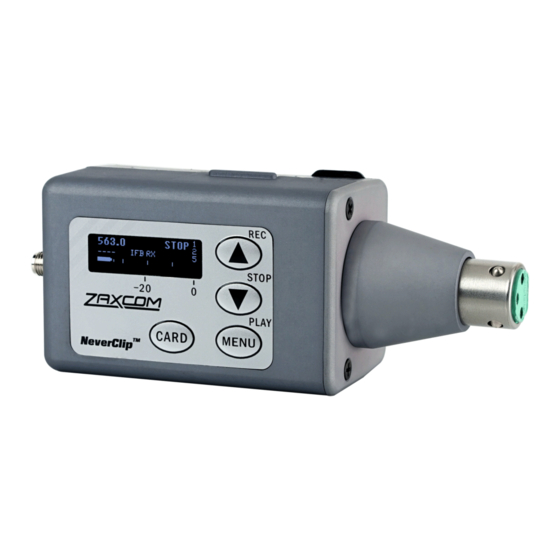 Zaxcom TRX745 User Manual