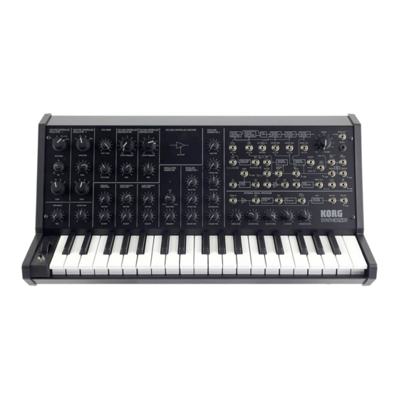 Korg MONOPOLY POLYSIX MS-20 Installation & Setup Manual
